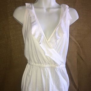 Topshop white cotton romper